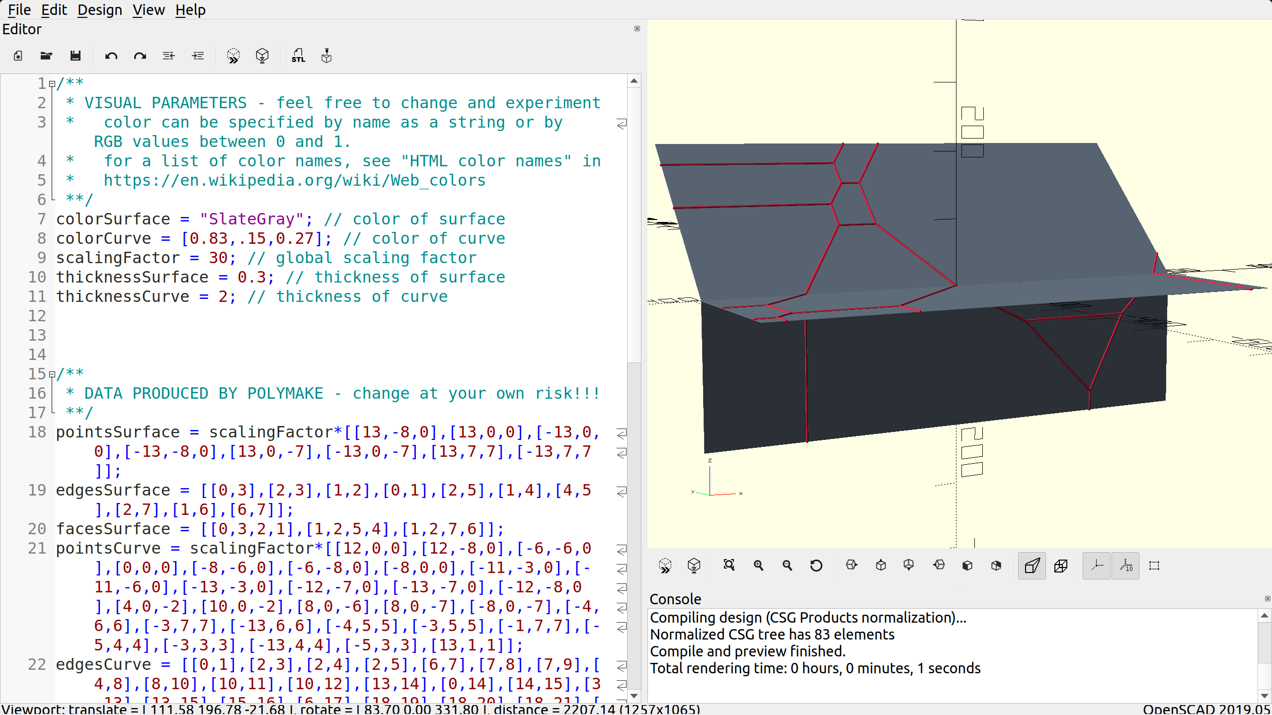 OpenSCADSurfaceAndCurve.png